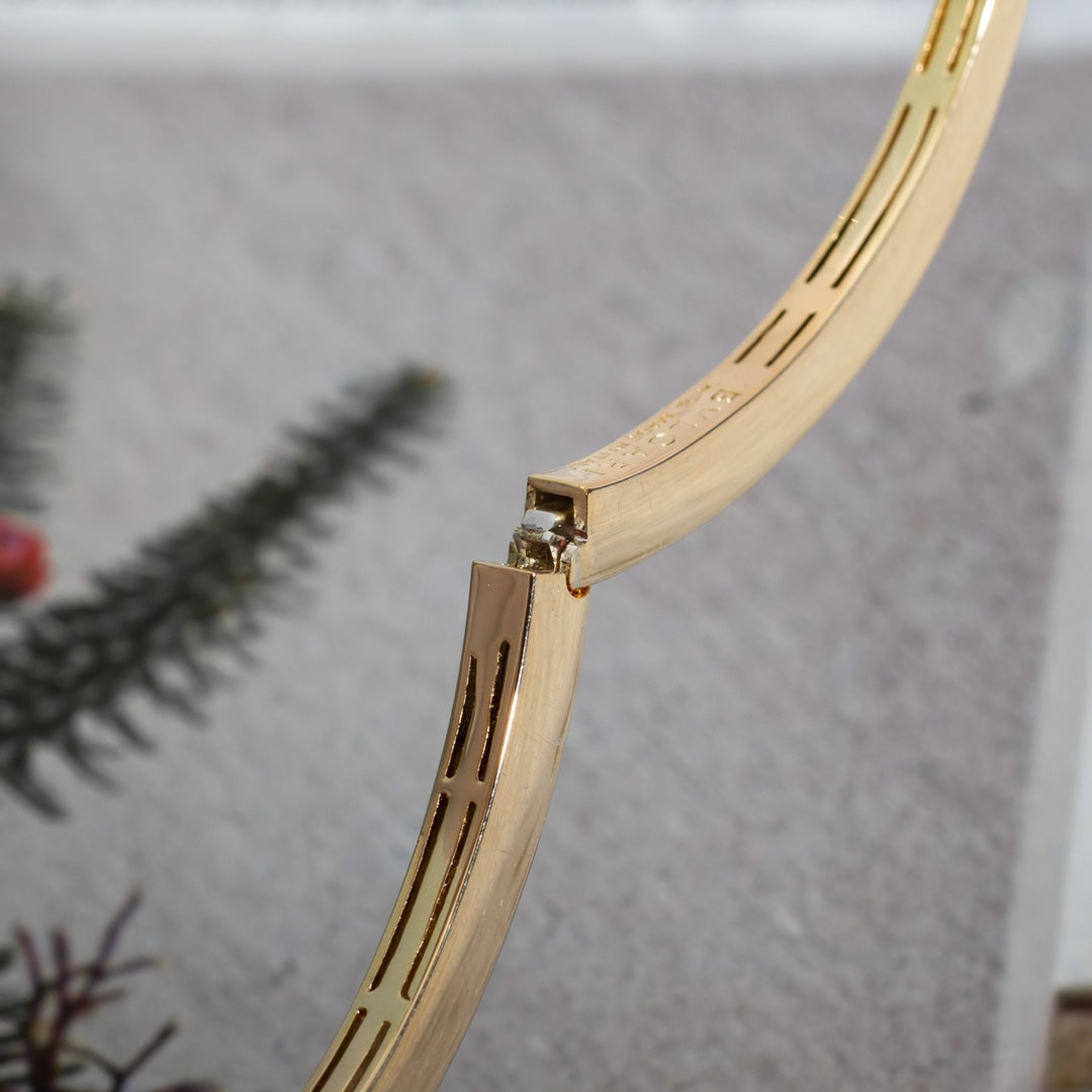 Vellora Opalyn SERPENTI BRACELET PINK GOLD DIAMOND DOUBLE SNAKE