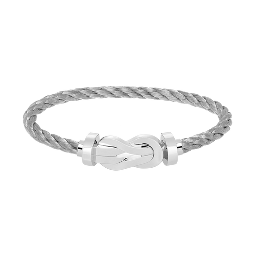 [Vellora-Opalyn]CHANCE LARGE 8 FIGURE BUCKLE NO DIAMOND BRACELET SILVER