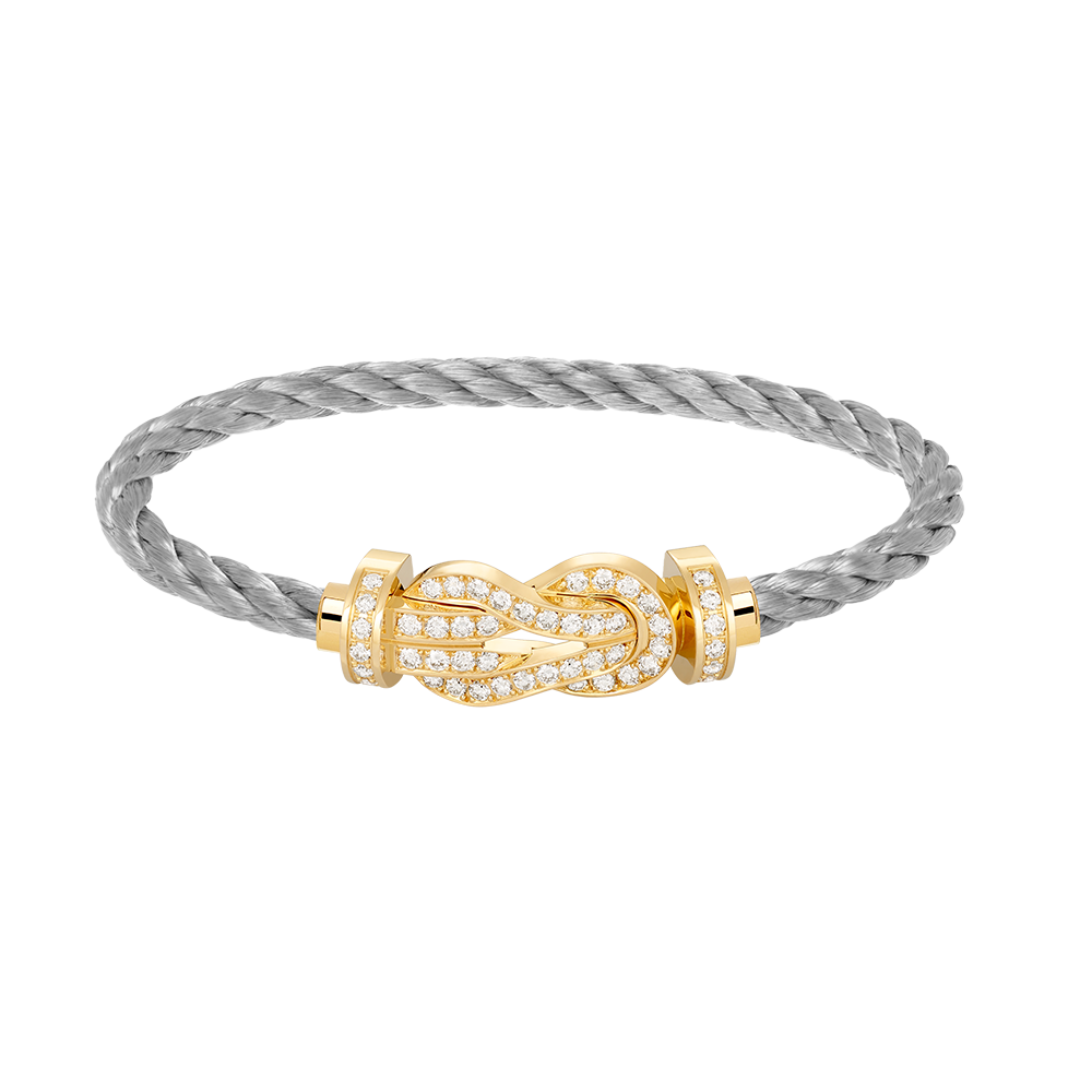 [Vellora-Opalyn]CHANCE LARGE 8 FIGURE BUCKLE FULLDIAMOND BRACELET GOLD
