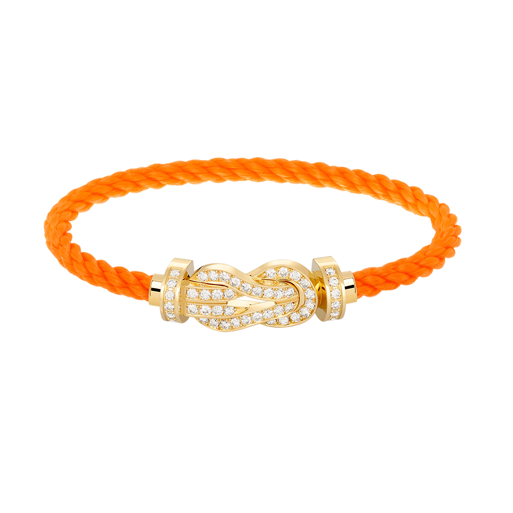 [Vellora-Opalyn]CHANCE LARGE 8 FIGURE BUCKLE FULLDIAMOND BRACELET GOLD