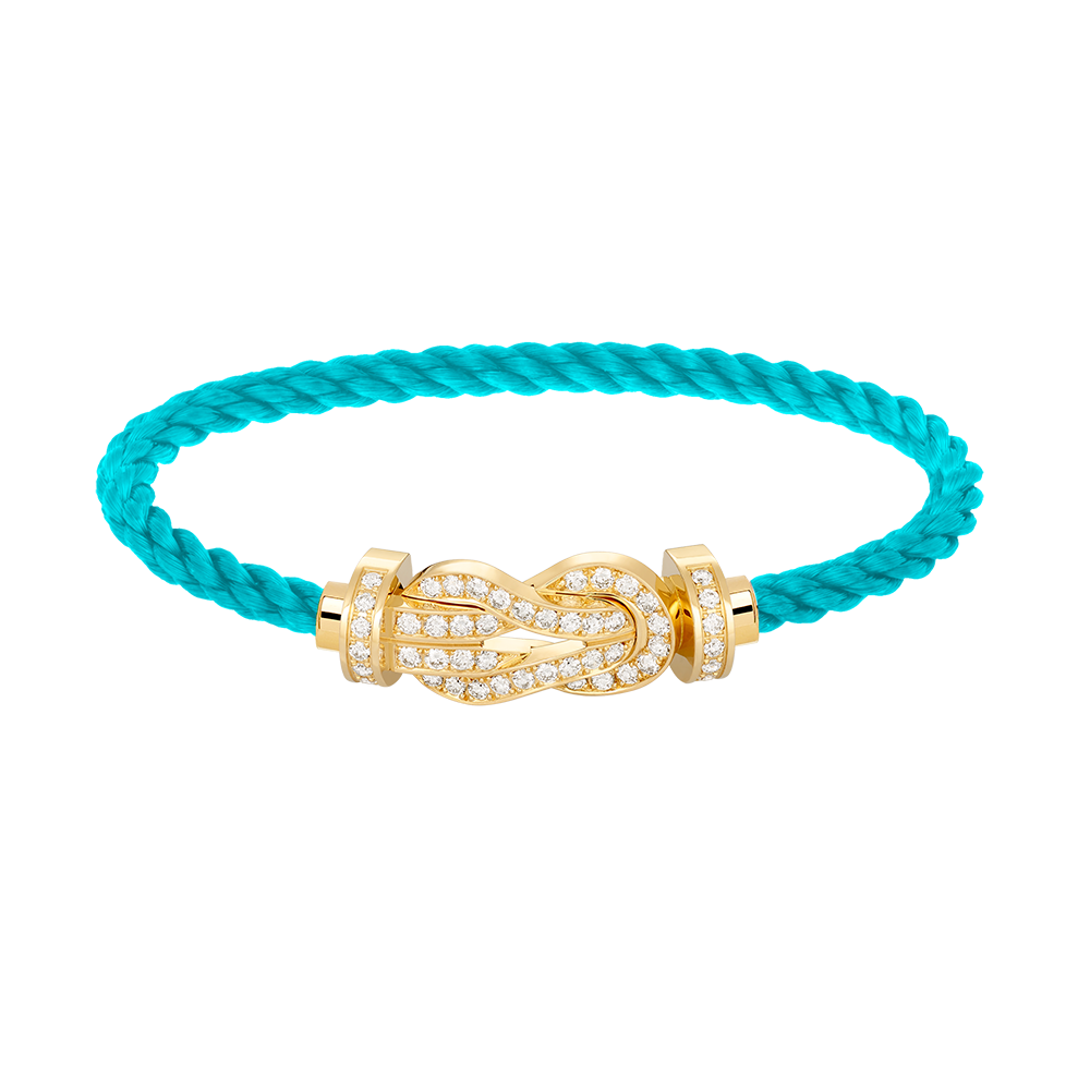 [Vellora-Opalyn]CHANCE LARGE 8 FIGURE BUCKLE FULLDIAMOND BRACELET GOLD