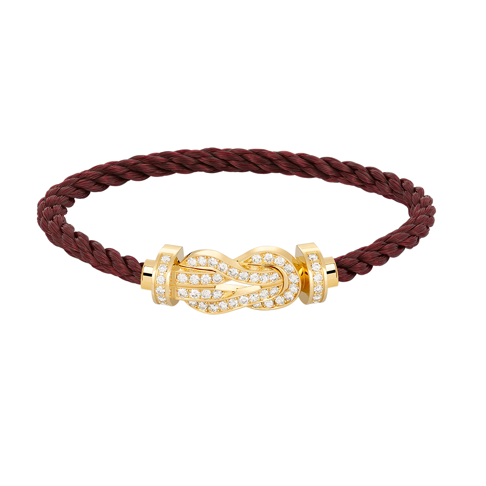 [Vellora-Opalyn]CHANCE LARGE 8 FIGURE BUCKLE FULLDIAMOND BRACELET GOLD