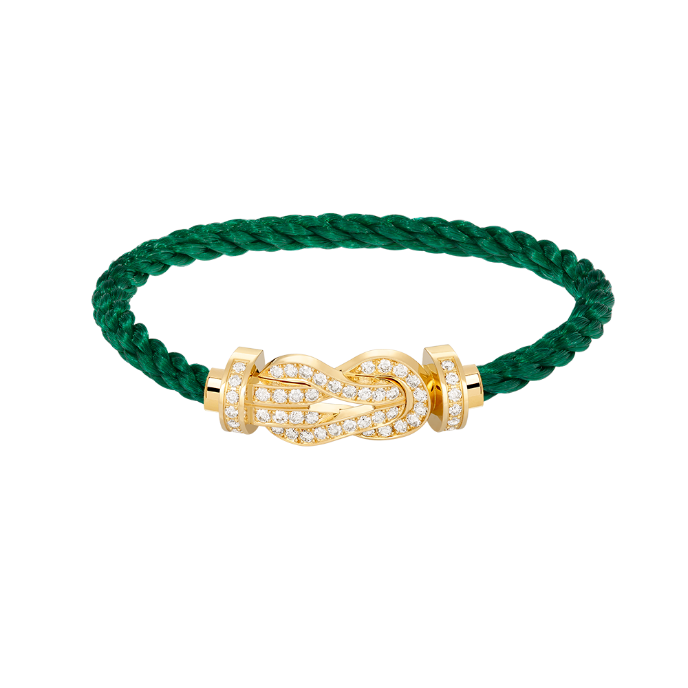 [Vellora-Opalyn]CHANCE LARGE 8 FIGURE BUCKLE FULLDIAMOND BRACELET GOLD