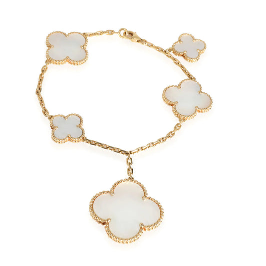 [Vellora-Opalyn]MAGIC CLOVER MOP GOLD BRACELET 5 MOTIFS