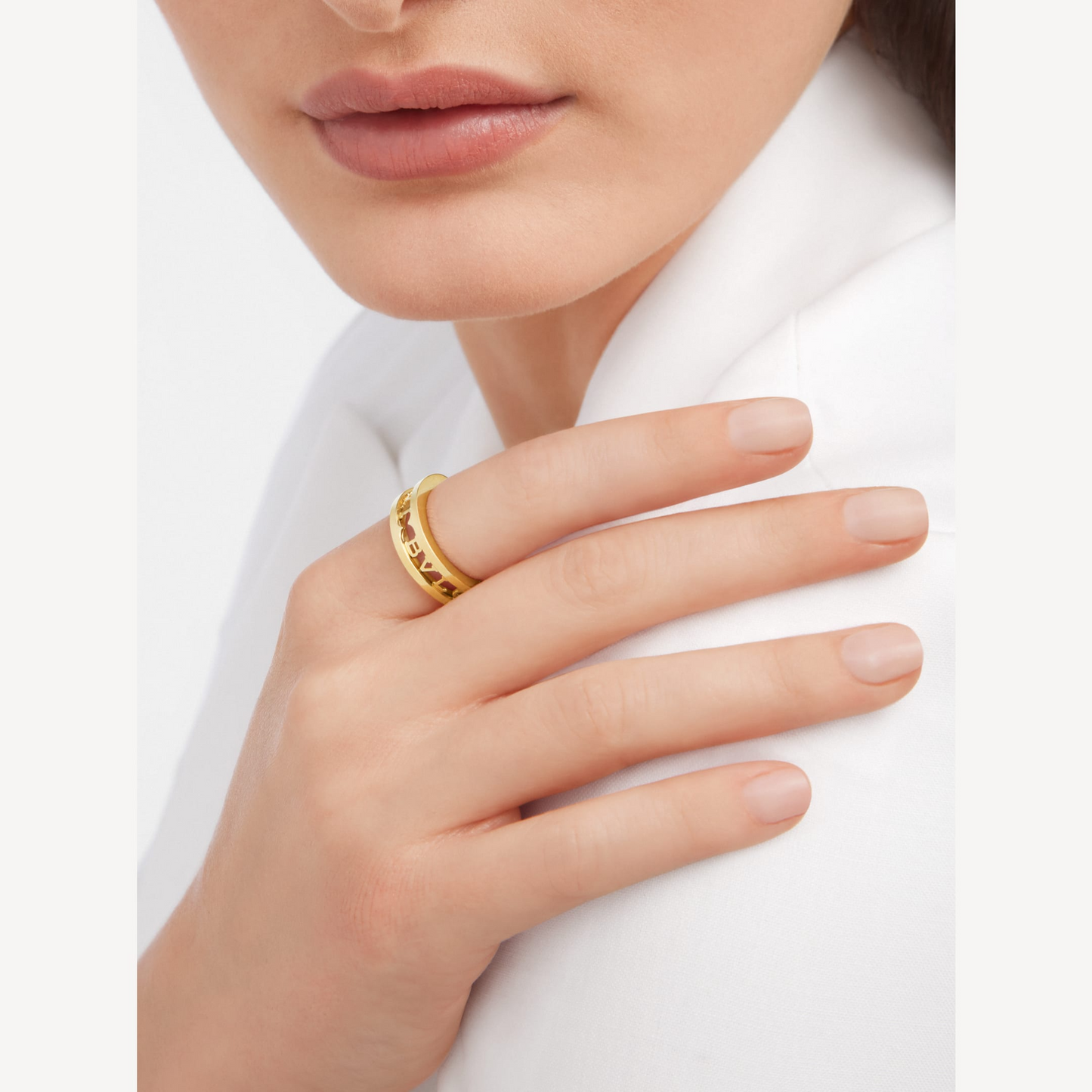 [Vellora-Opalyn]ZERO 1 ONE-BAND WITH OPENWORK LOGO SPIRAL RING