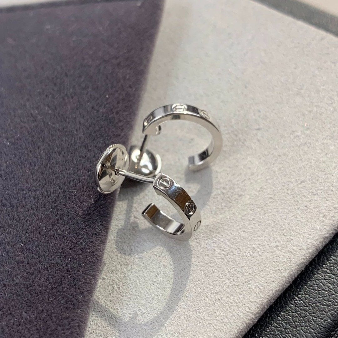 [Vellora-Opalyn]LOVE EARRINGS 2.65MM SILVER