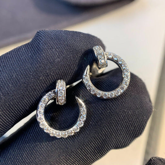 [Vellora-Opalyn]JUSTE EARRINGS SILVER DIAMONDS