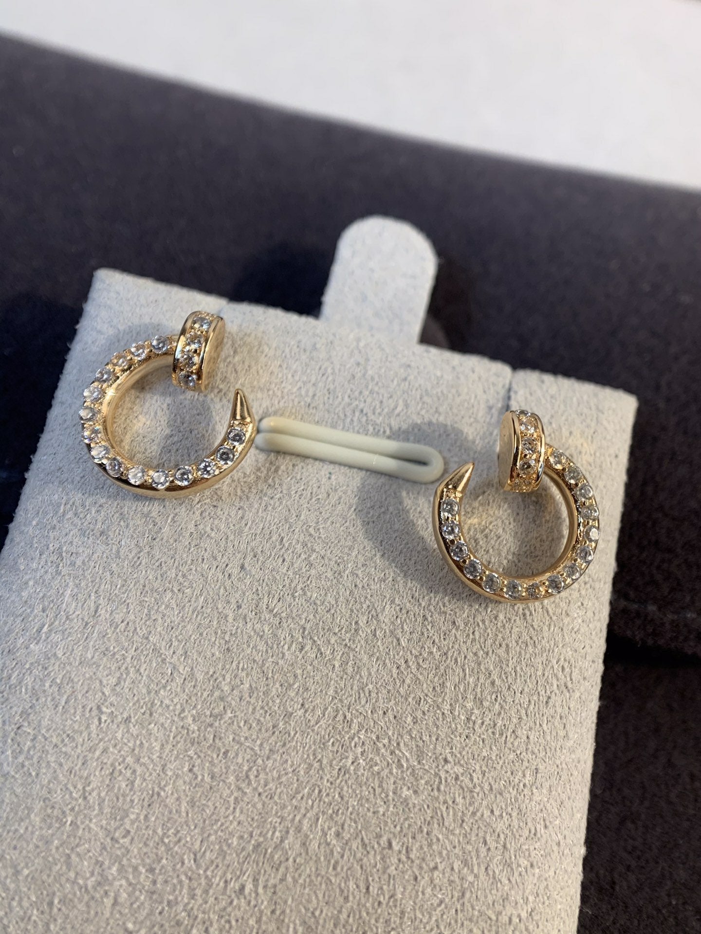 [Vellora-Opalyn]JUSTE EARRINGS GOLD DIAMONDS
