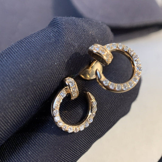 [Vellora-Opalyn]JUSTE EARRINGS GOLD DIAMONDS