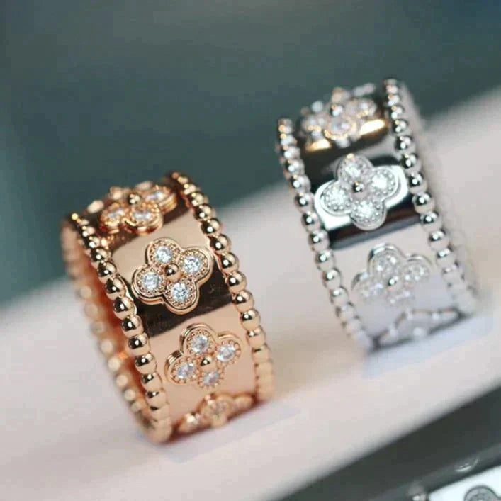 [Vellora-Opalyn]CLOVER KALEIDOSCOPE RING 10MM