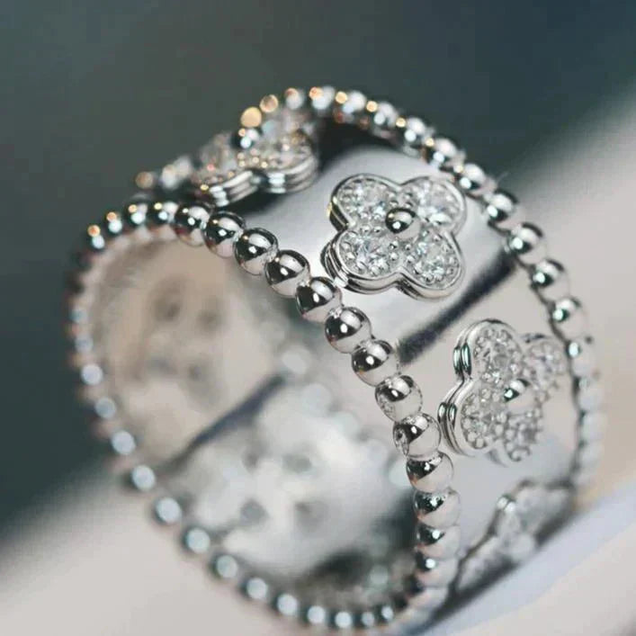 [Vellora-Opalyn]CLOVER KALEIDOSCOPE RING 10MM