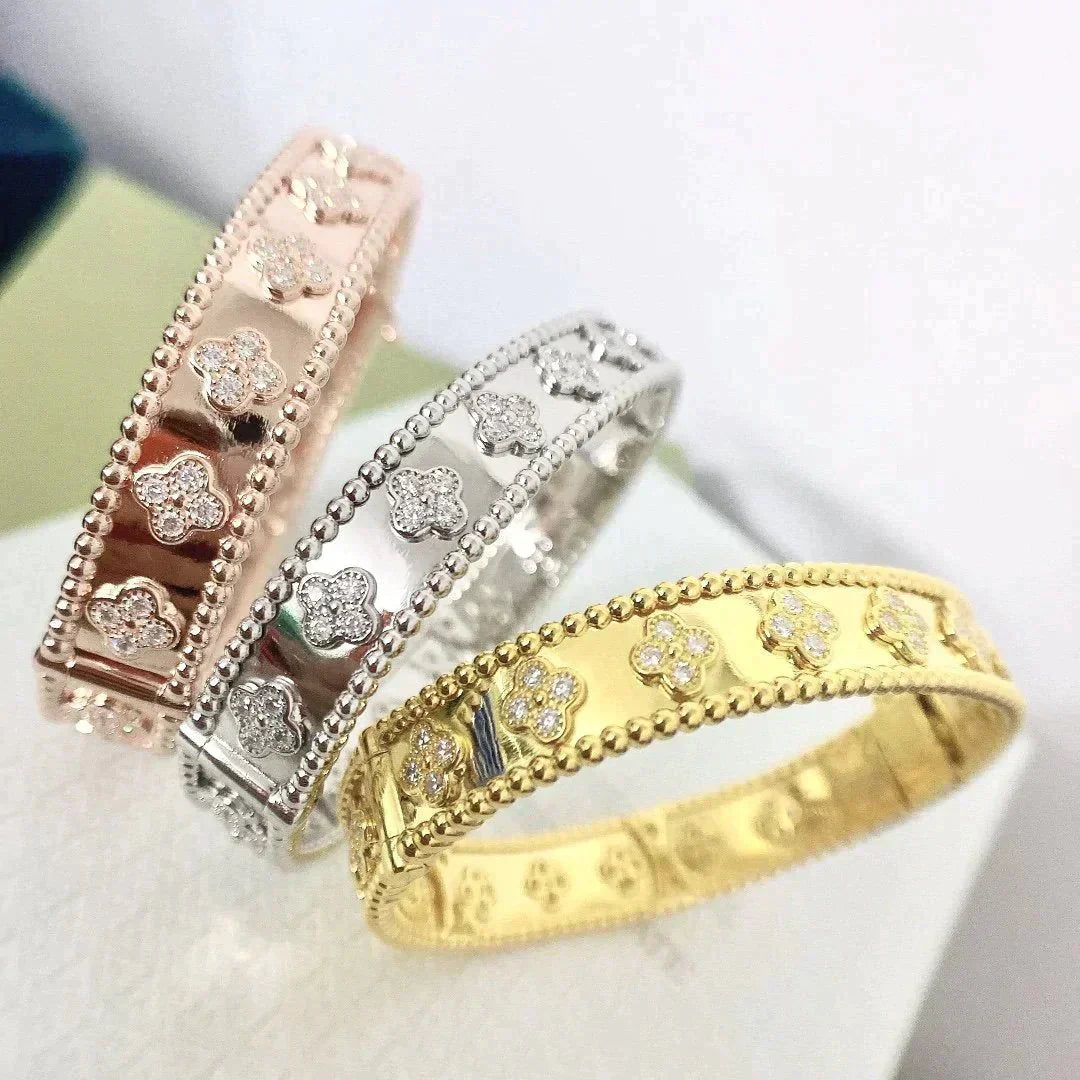 [Vellora-Opalyn]CLOVER BRACELET 8MM DIAMONDS