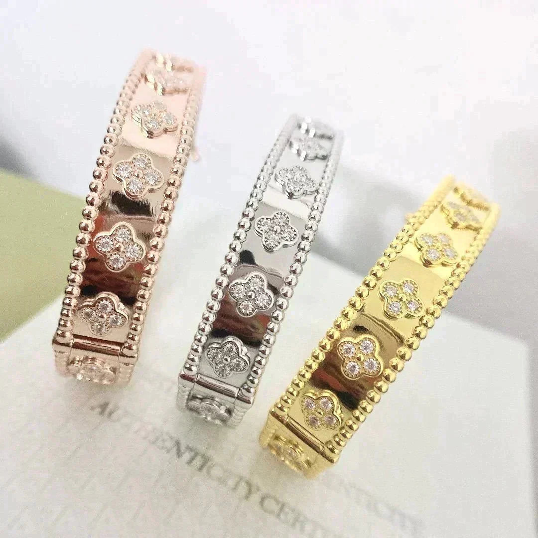 [Vellora-Opalyn]CLOVER BRACELET 8MM DIAMONDS