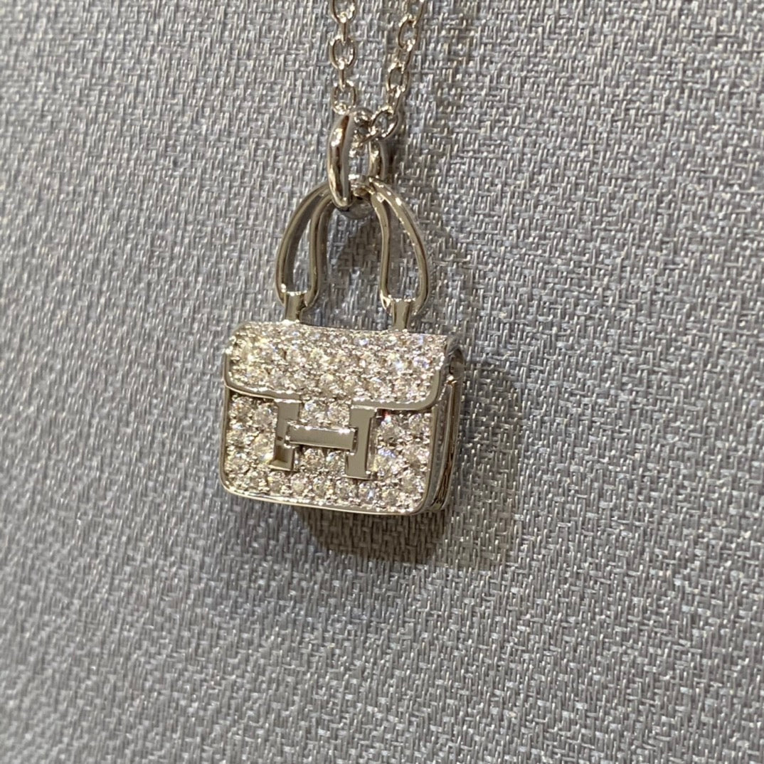 [Vellora-Opalyn]CONSTANCE PEDANT DIAMOND NECKLACE