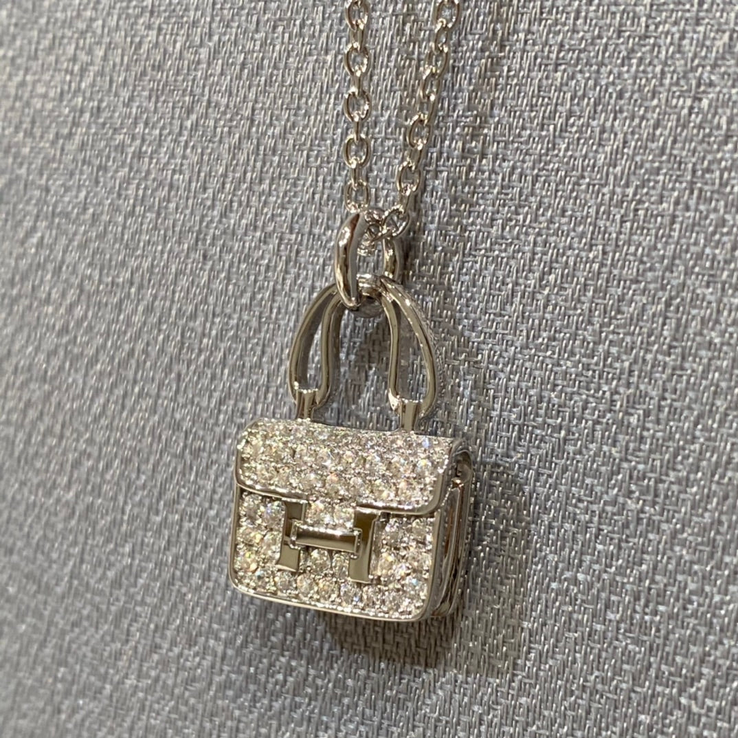 [Vellora-Opalyn]CONSTANCE PEDANT DIAMOND NECKLACE