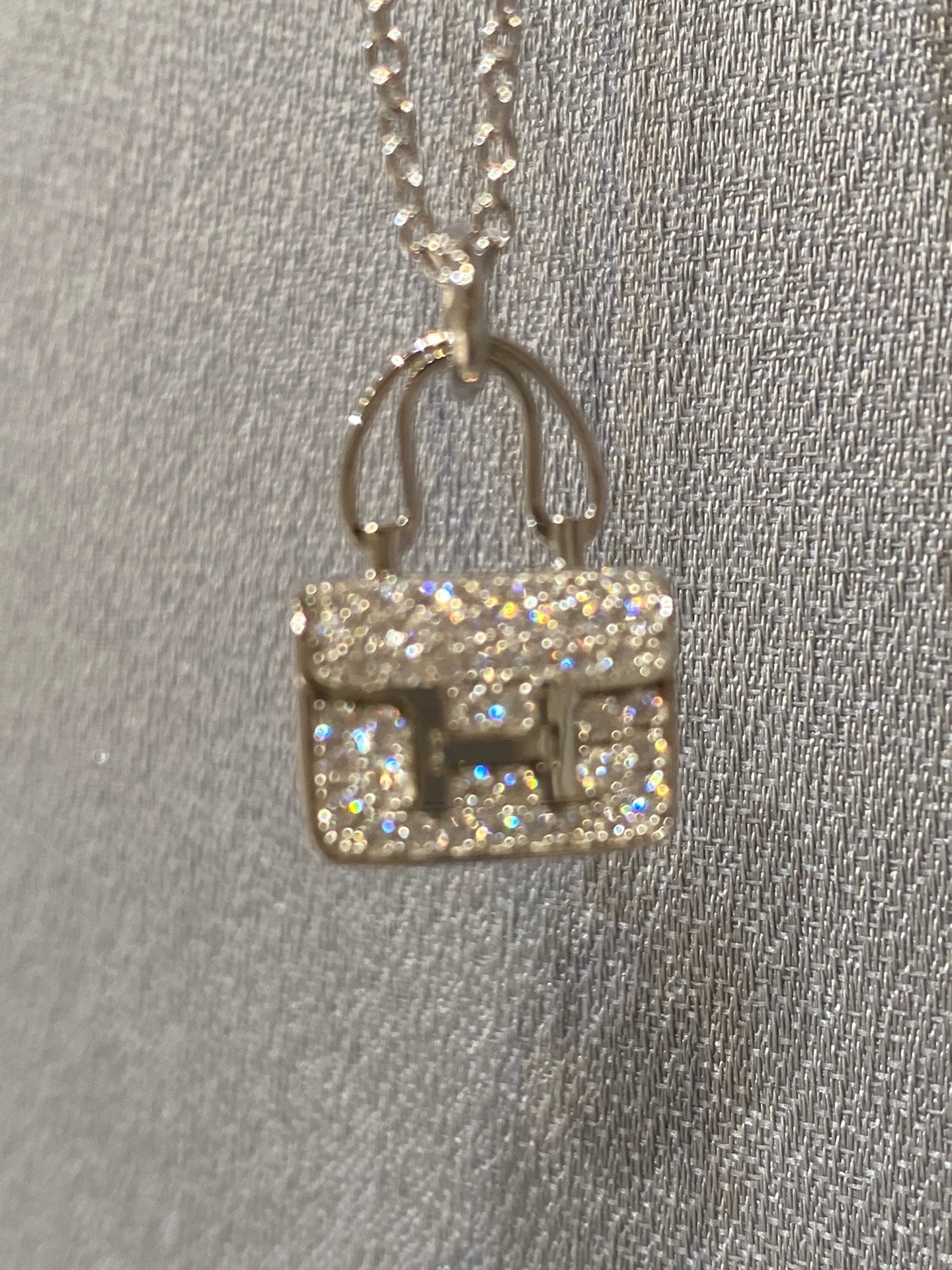 [Vellora-Opalyn]CONSTANCE PEDANT DIAMOND NECKLACE