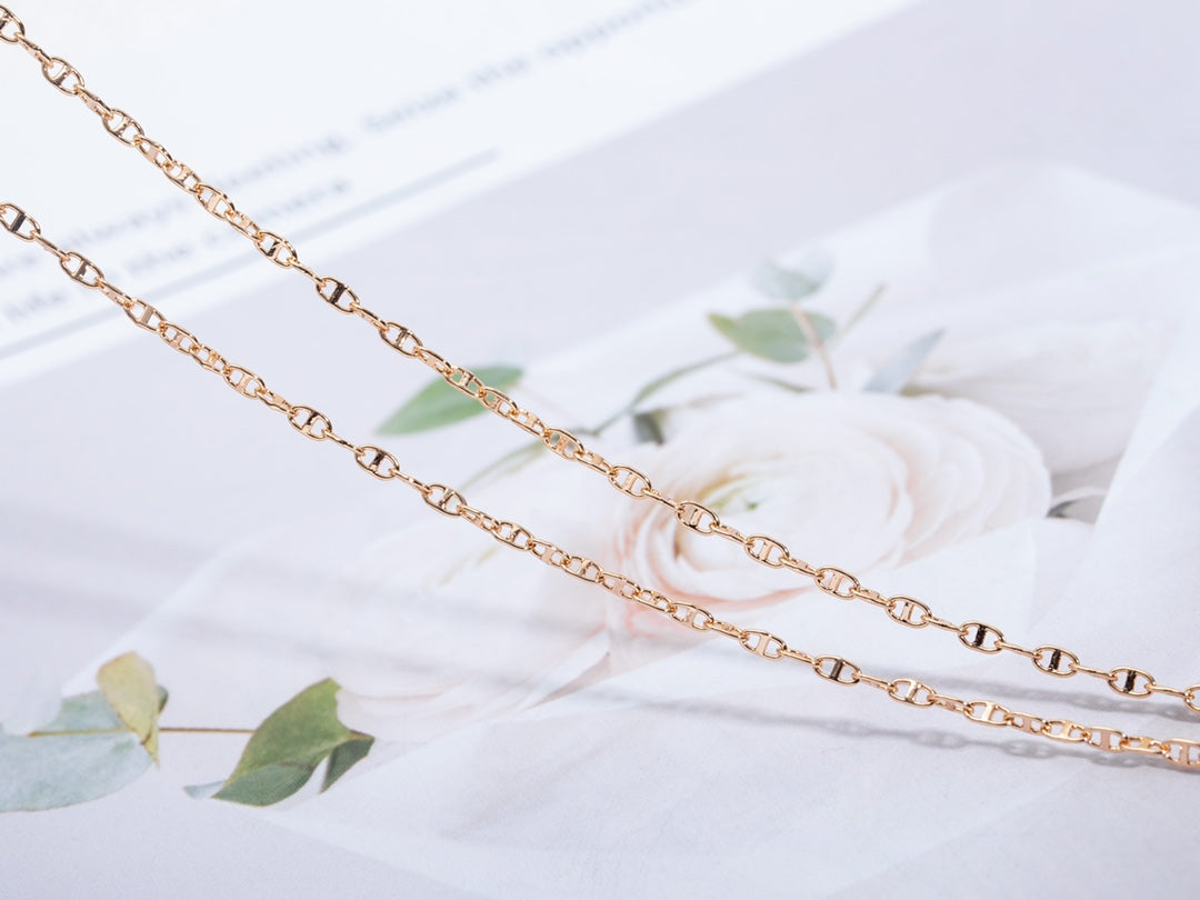 [Vellora-Opalyn]ECHAPPEE NECKLACE PINK GOLD