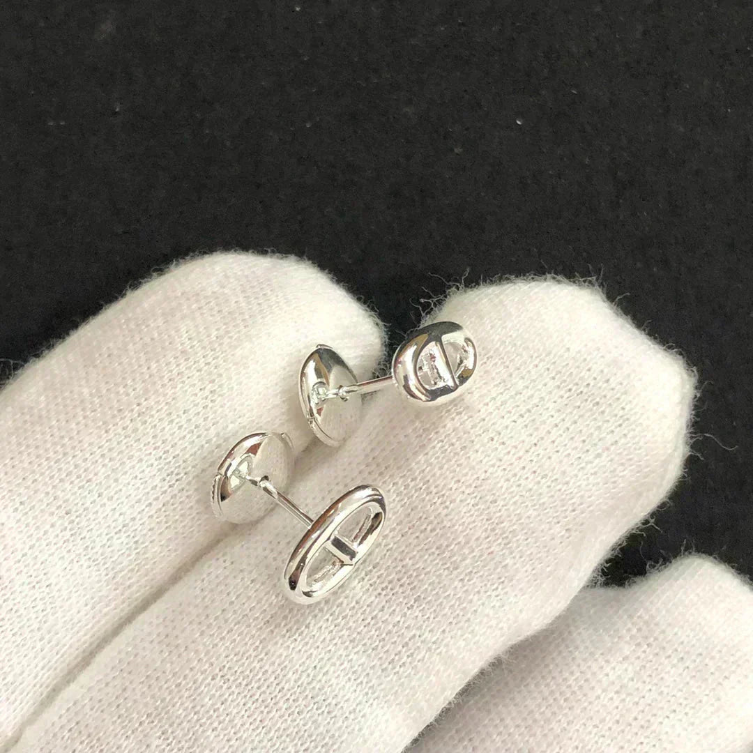 [Vellora-Opalyn]CHAINE SMALL EARRINGS GOLD AND SILVER