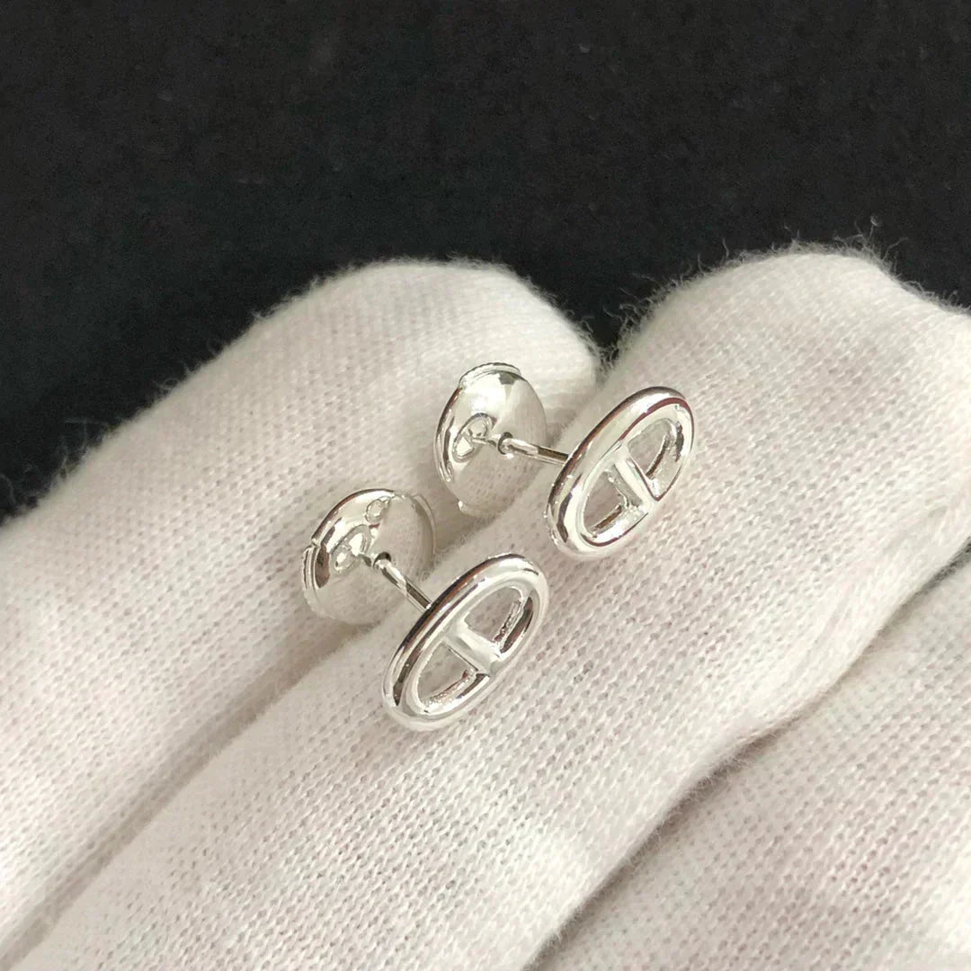 [Vellora-Opalyn]CHAINE SMALL EARRINGS GOLD AND SILVER