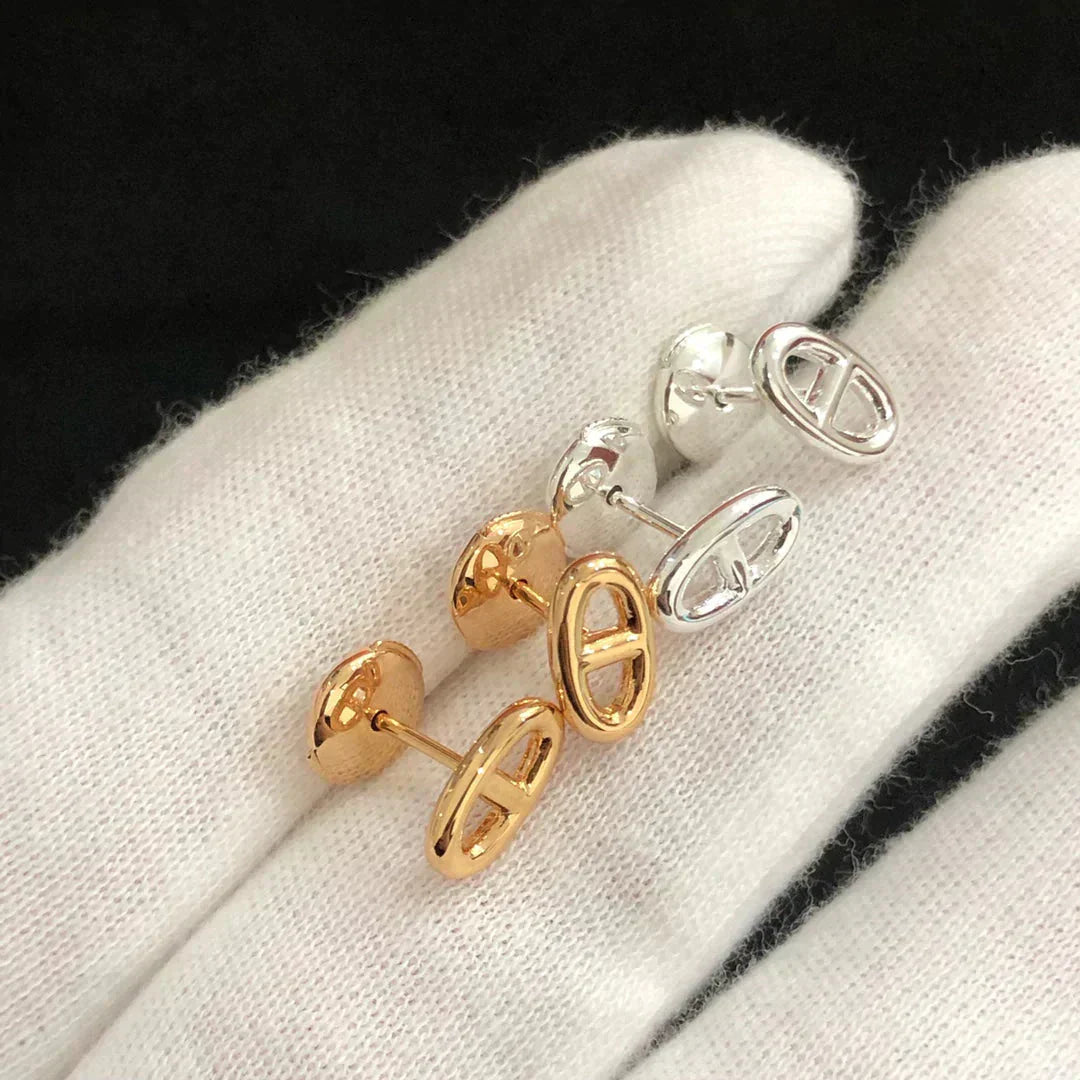 [Vellora-Opalyn]CHAINE SMALL EARRINGS GOLD AND SILVER