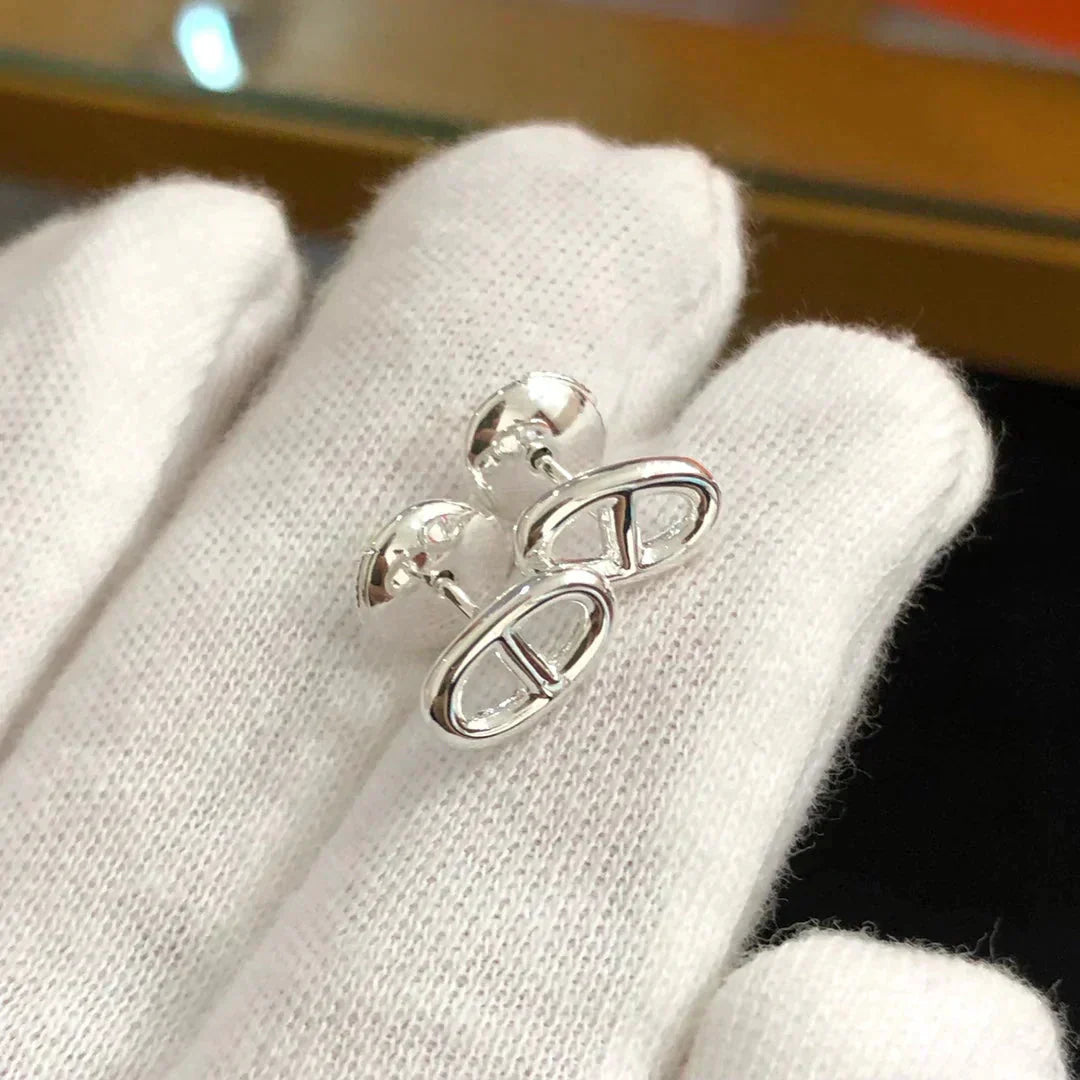 [Vellora-Opalyn]CHAINE SMALL EARRINGS GOLD AND SILVER
