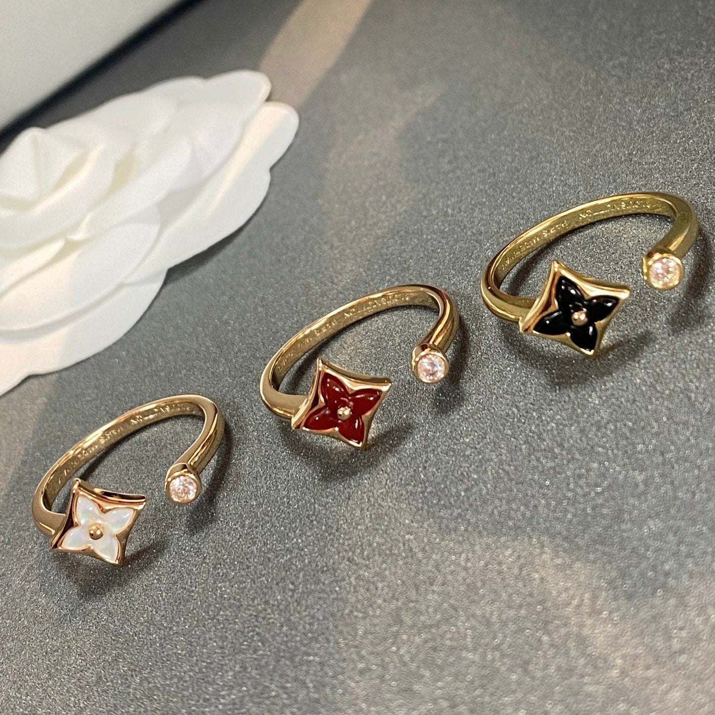 [Vellora-Opalyn]STAR 1 DIAMOND OPEN RING
