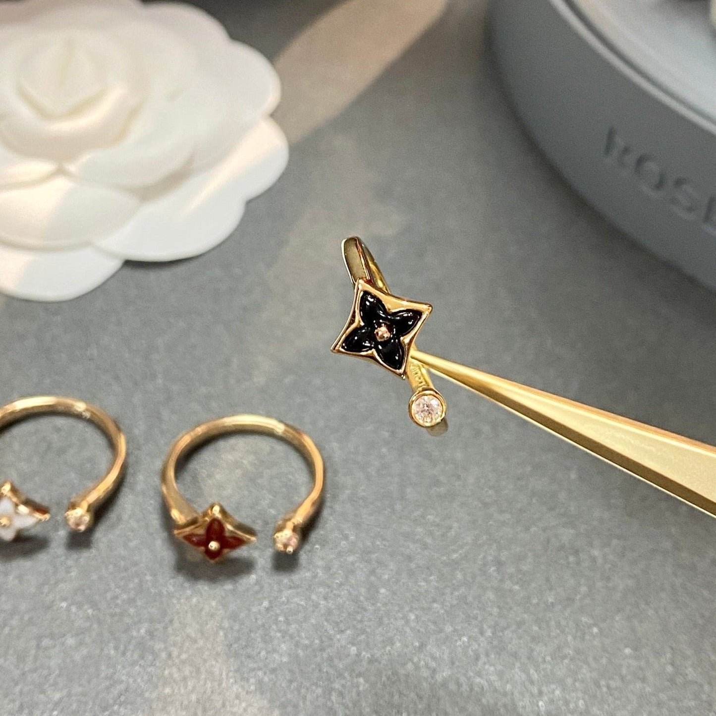 [Vellora-Opalyn]STAR 1 DIAMOND OPEN RING