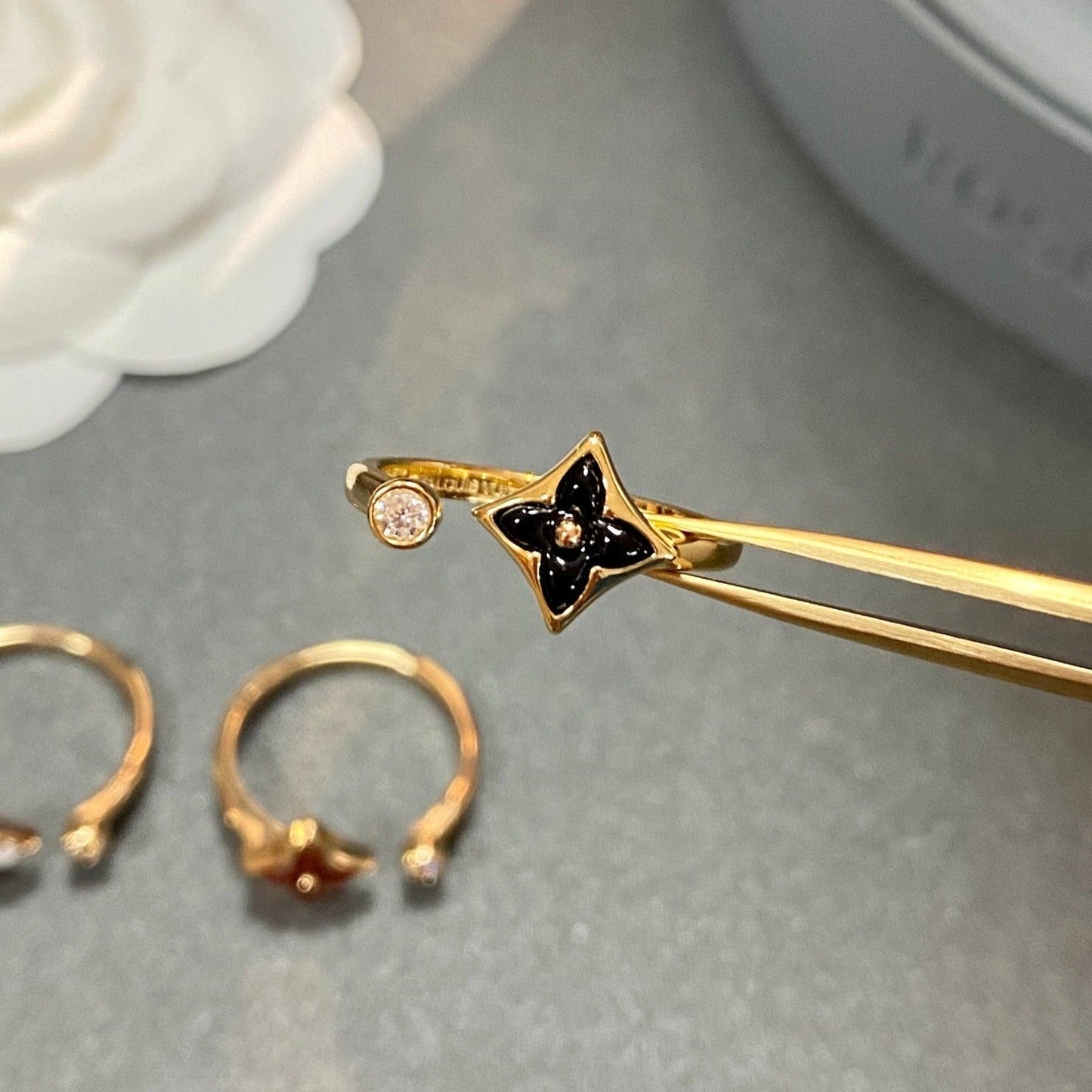 [Vellora-Opalyn]STAR 1 DIAMOND OPEN RING