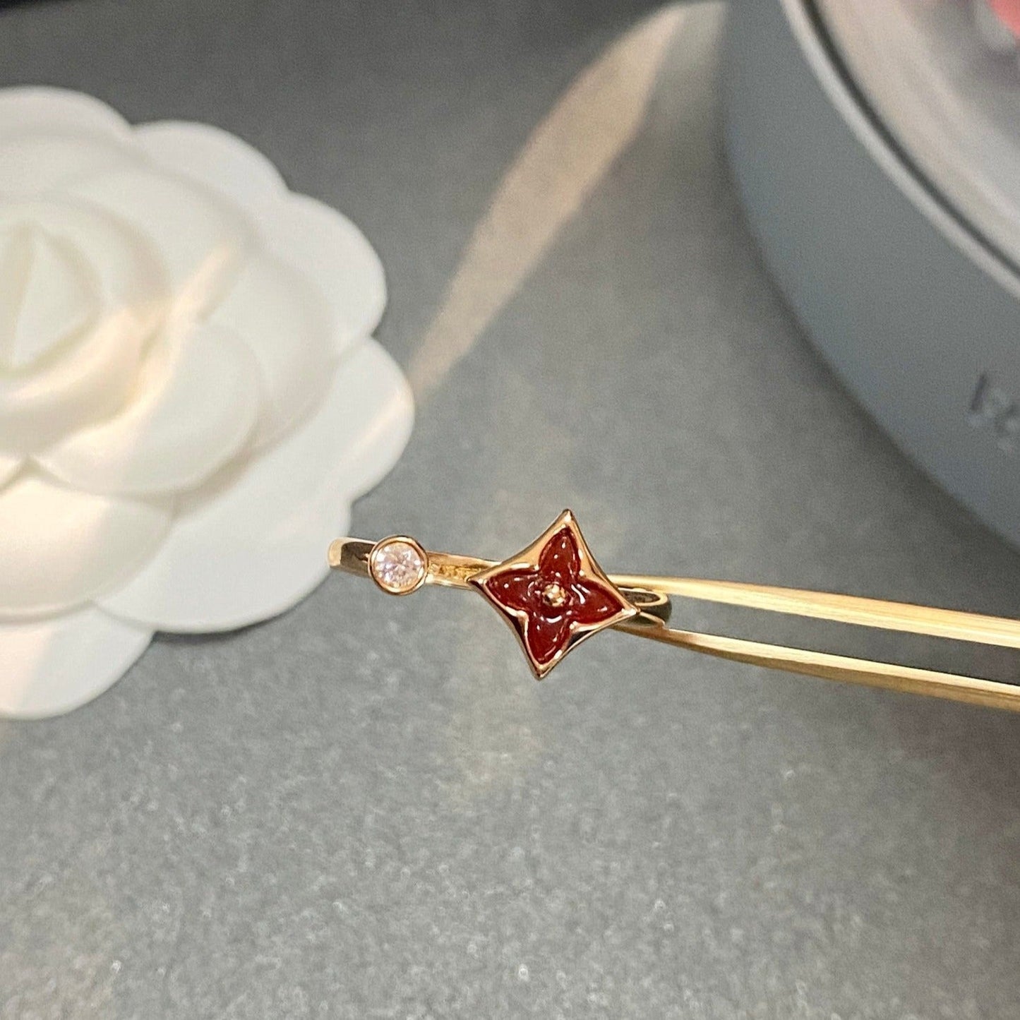 [Vellora-Opalyn]STAR 1 DIAMOND OPEN RING