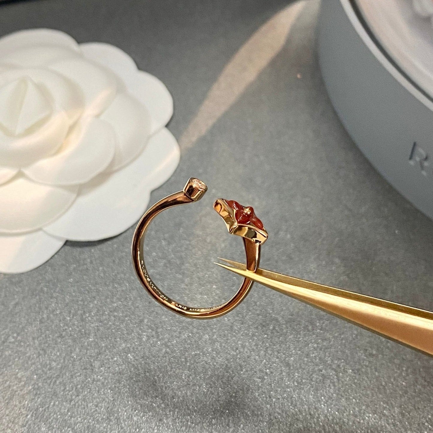 [Vellora-Opalyn]STAR 1 DIAMOND OPEN RING