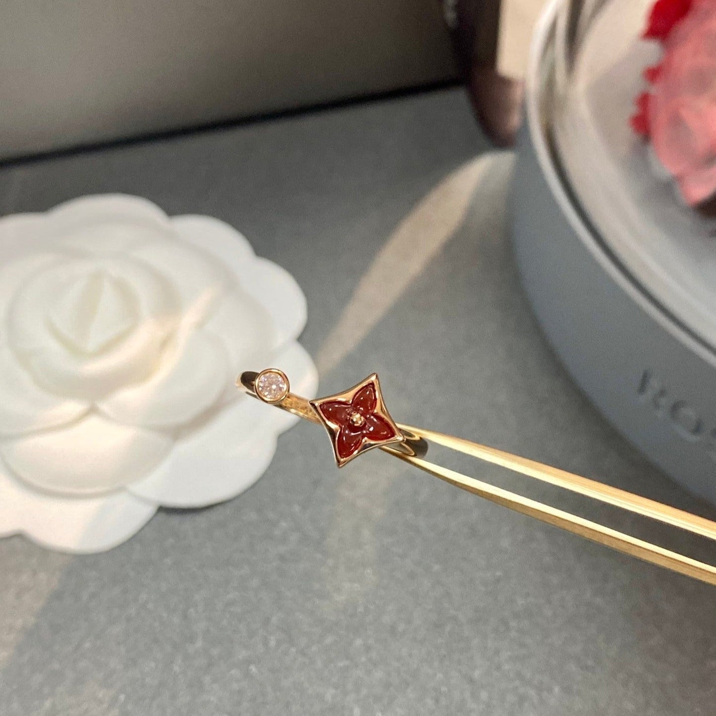 [Vellora-Opalyn]STAR 1 DIAMOND OPEN RING