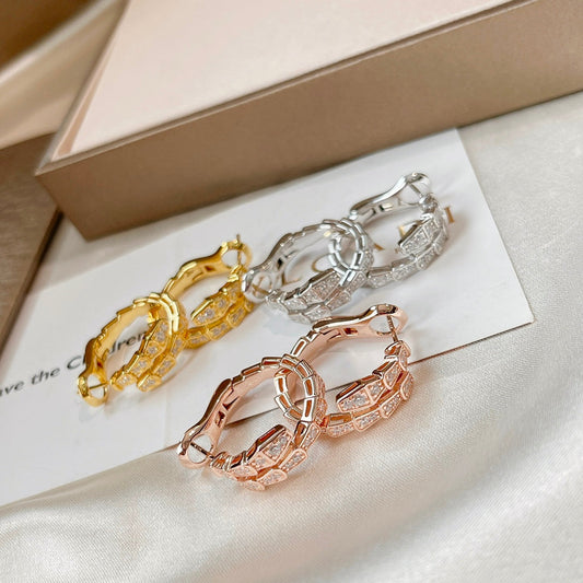 [Vellora-Opalyn]SERPENTI EARRINGS DIAMOND