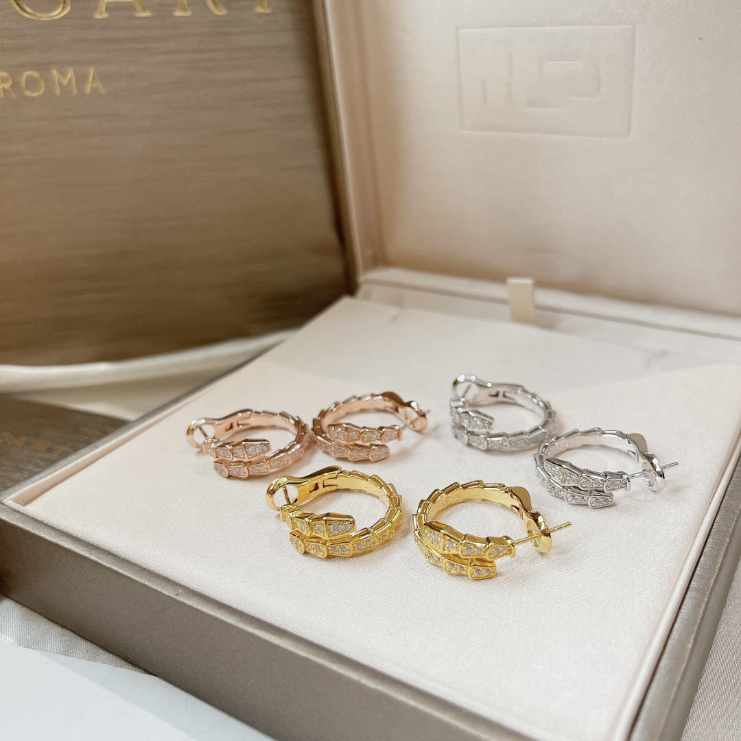 [Vellora-Opalyn]SERPENTI EARRINGS DIAMOND