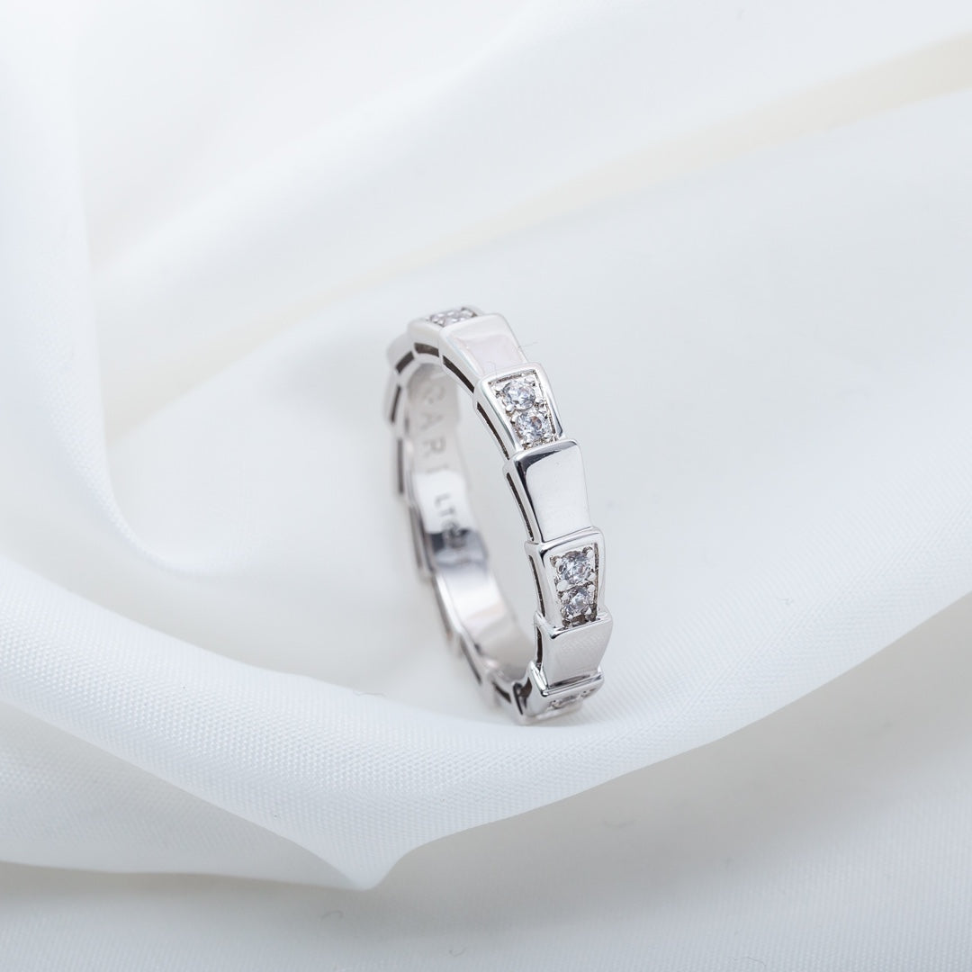 [Vellora-Opalyn]SERPENTI RING SILVER  3MM