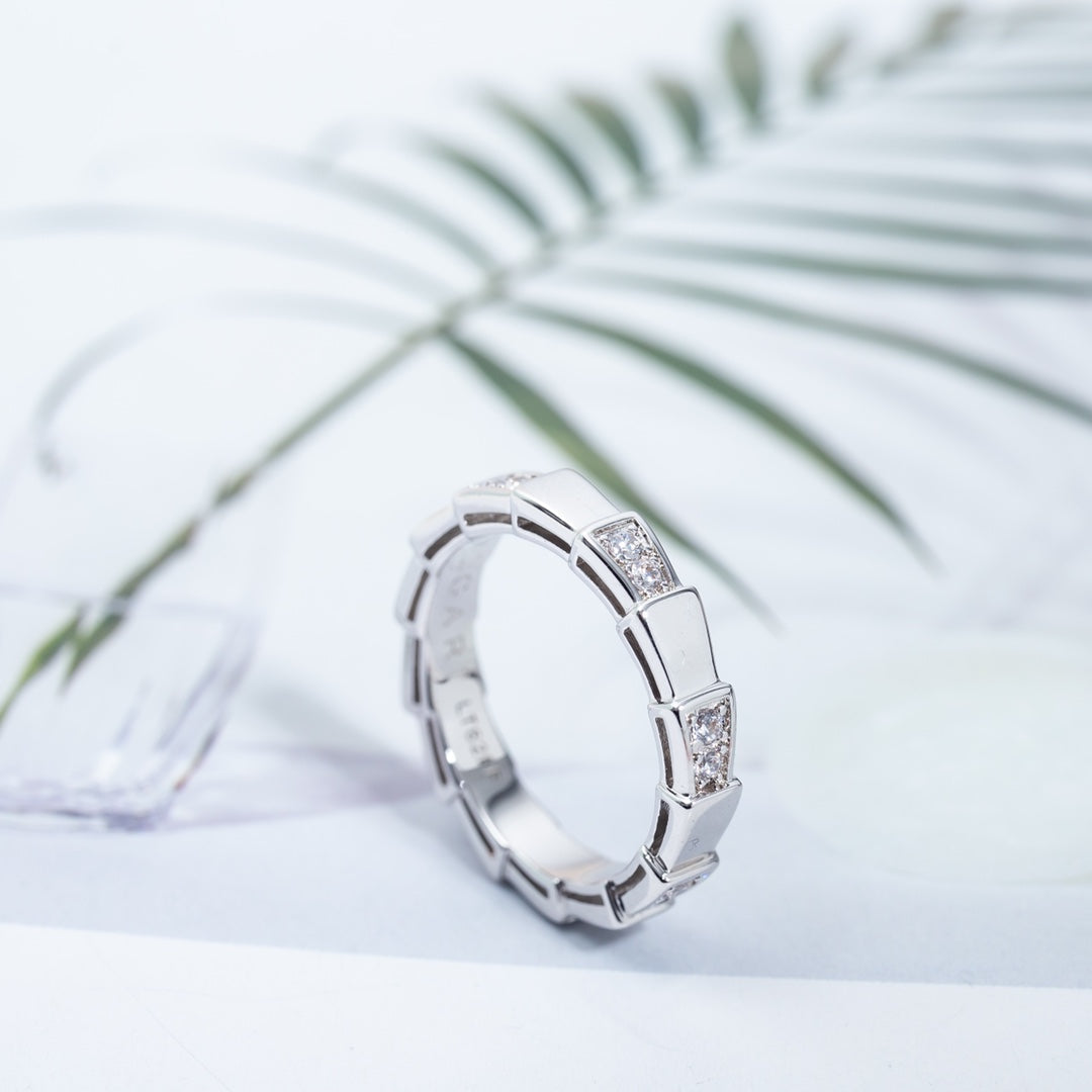 [Vellora-Opalyn]SERPENTI RING SILVER  3MM