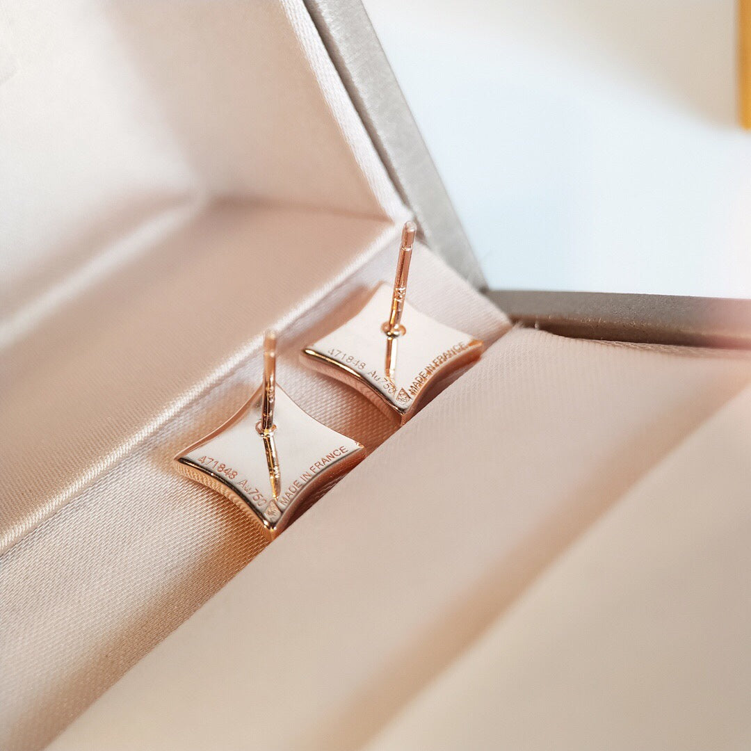 [Vellora-Opalyn]STAR MOP PINK GOLD EARRINGS