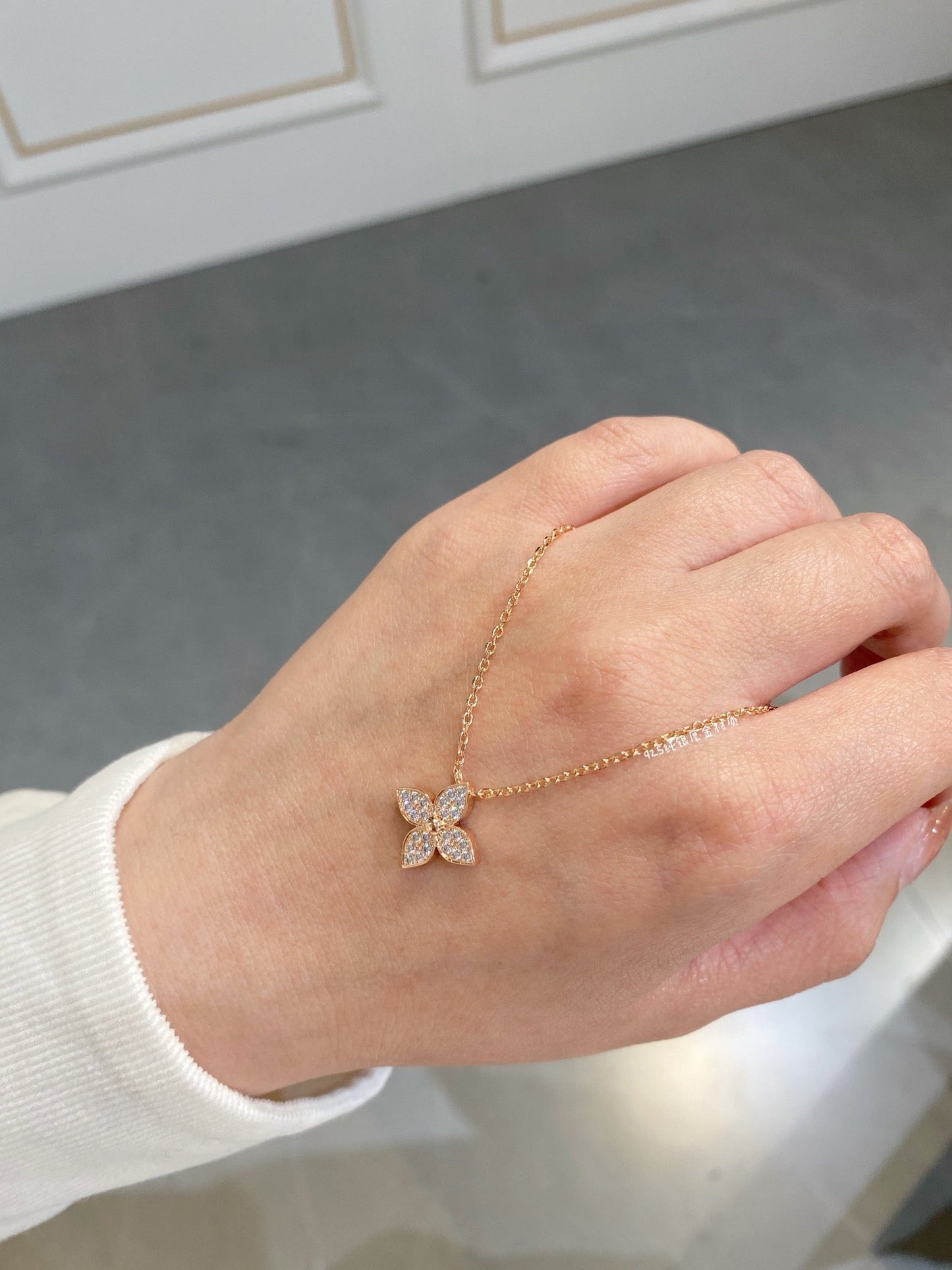 [Vellora-Opalyn]STAR DIAMOND NECKALCE