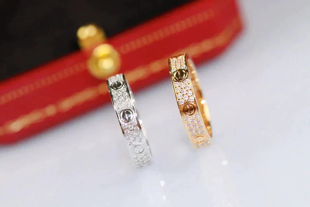 [Vellora-Opalyn]LOVE RING 3.6MM DIAMOND PAVED