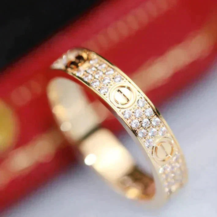 [Vellora-Opalyn]LOVE RING 3.6MM DIAMOND PAVED
