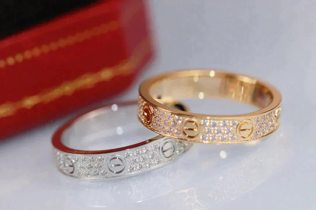 [Vellora-Opalyn]LOVE RING 3.6MM DIAMOND PAVED