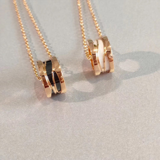 [Vellora-Opalyn]ZERO 1 NECKLACE PINK GOLD