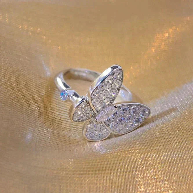 [Vellora-Opalyn]BUTTERFLY DIAMOND RING