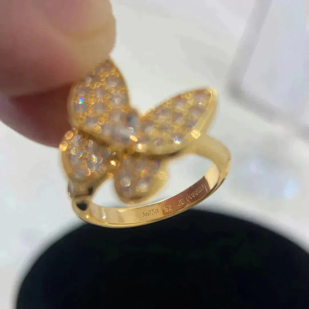 [Vellora-Opalyn]BUTTERFLY DIAMOND RING