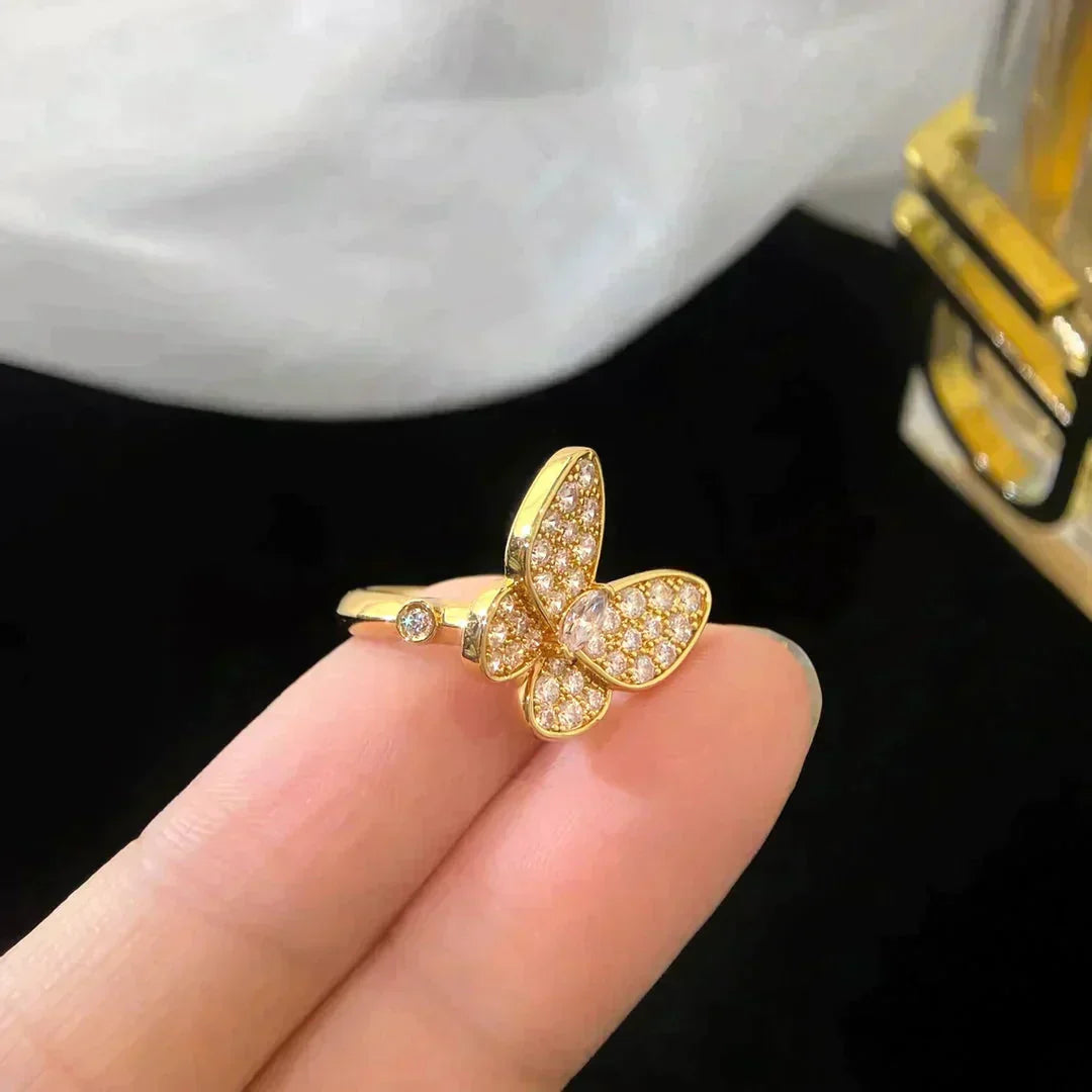 [Vellora-Opalyn]BUTTERFLY DIAMOND RING