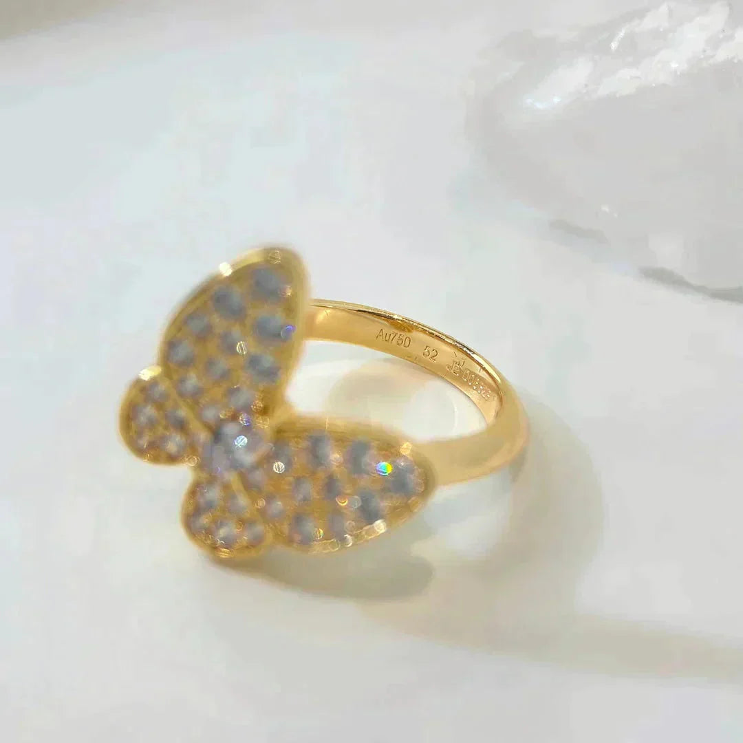 [Vellora-Opalyn]BUTTERFLY DIAMOND RING