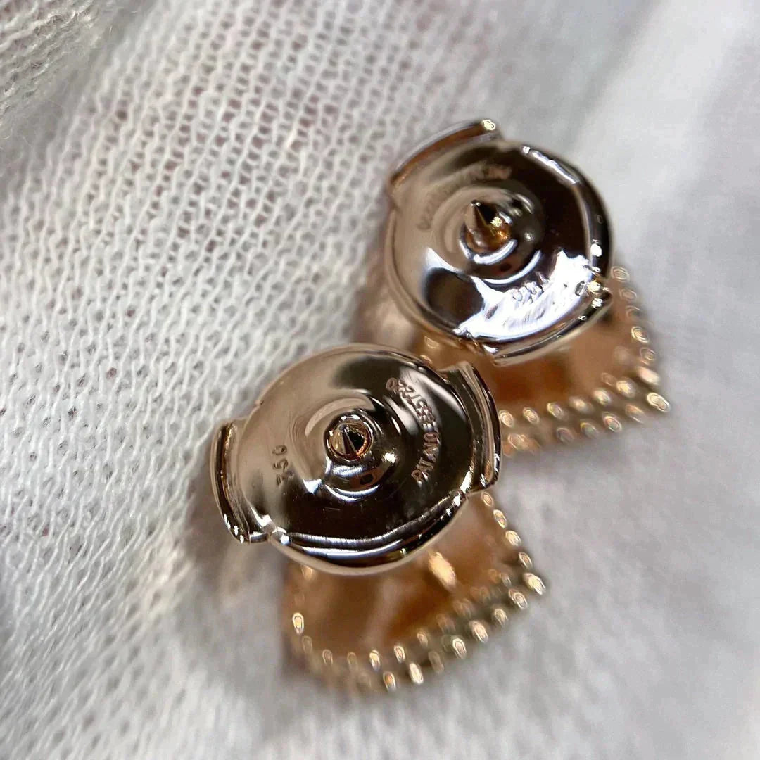 [Vellora-Opalyn]HEART CARNELIAN STUD EARRINGS