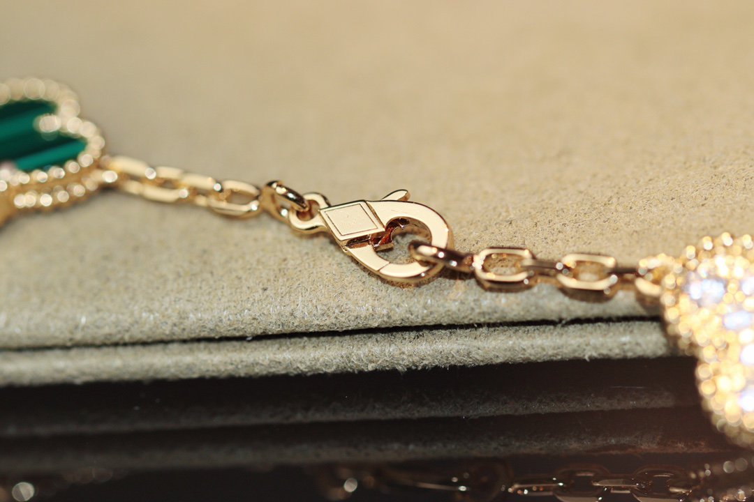 [Vellora-Opalyn]CLOVER 20 MOTIFS ONYX ROSE GOLD
