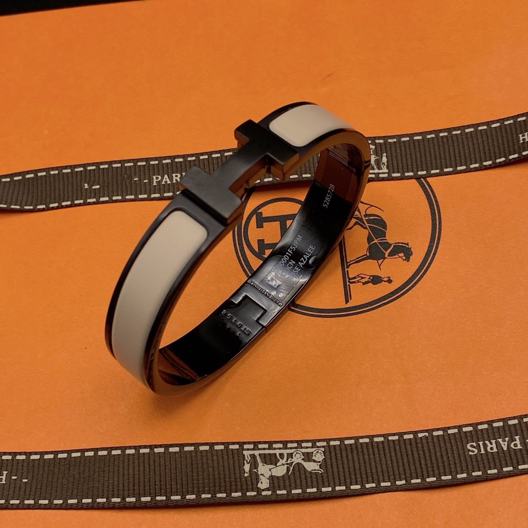 [Vellora-Opalyn]H BRACELET 12MM BLACK BEIGE CERAMIC