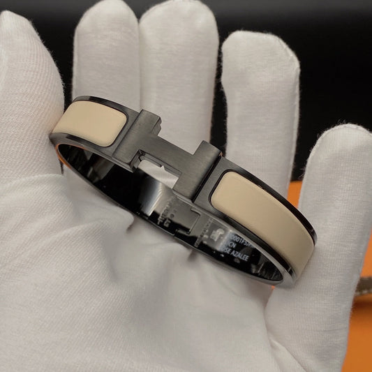 [Vellora-Opalyn]H BRACELET 12MM BLACK BEIGE CERAMIC