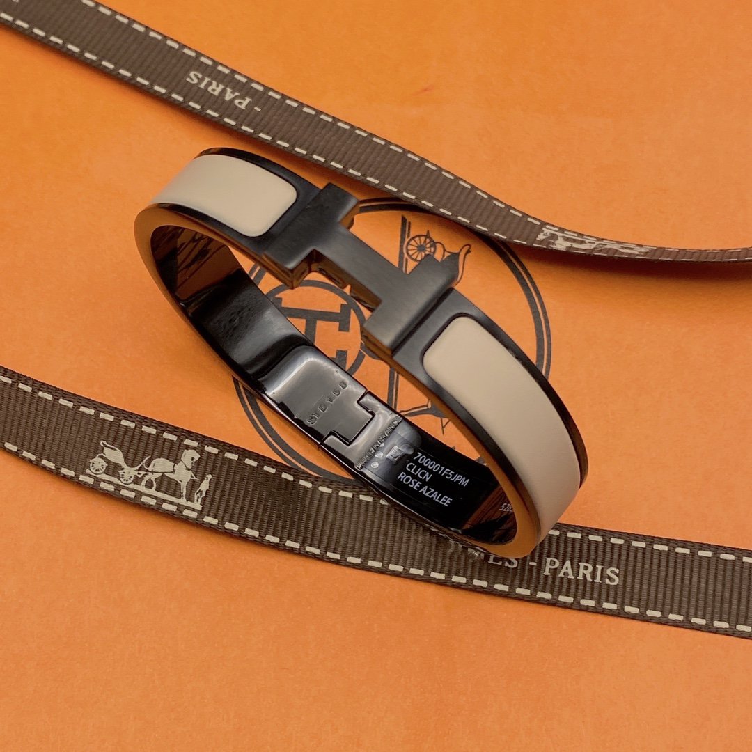 [Vellora-Opalyn]H BRACELET 12MM BLACK BEIGE CERAMIC